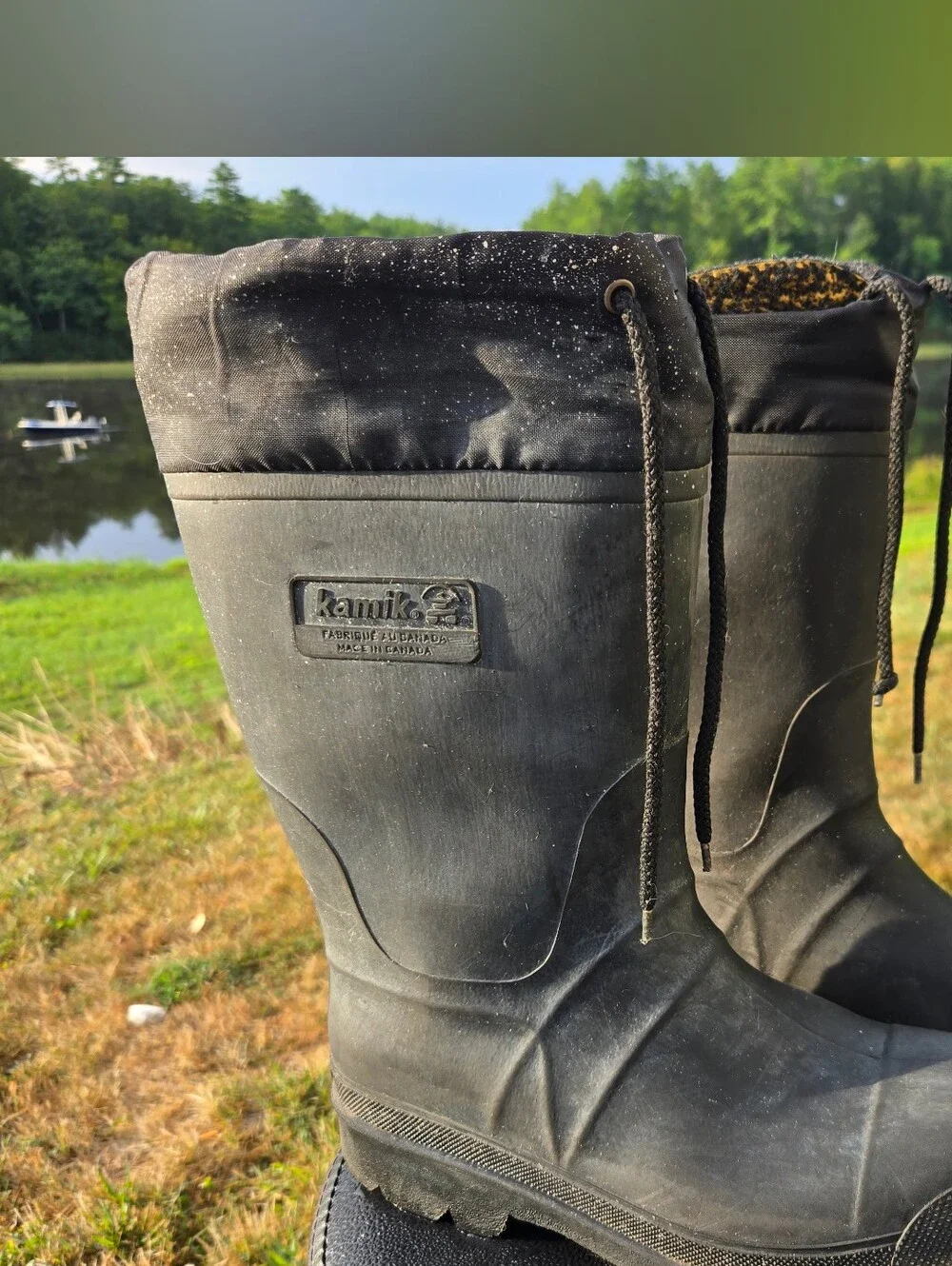 Kamik Men’s Black Waterproof Rain & Snow Boots